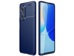 Capa De Celular Tpu À Prova De Choque Com Textura De Fibra De Carbono Para Huawei Nova 9 Se