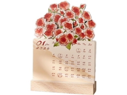 Calendário De Mesa 2026, Mensal, Rosa, Diário, Semanal, Planejador –