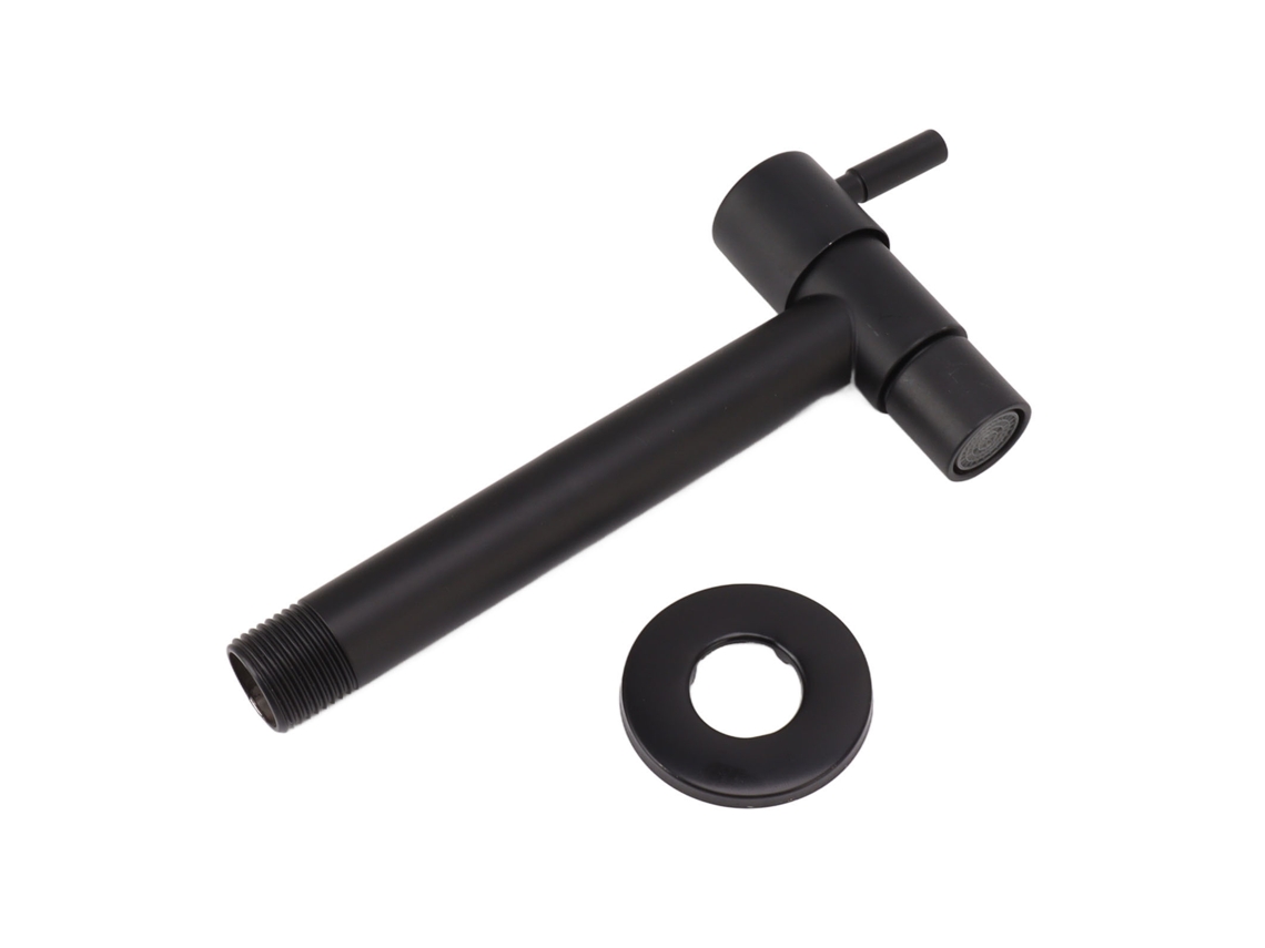 Torneira De Água Fria Preta Rápida 4 Polegadas Para Tanque De Esfregar Mop Longa