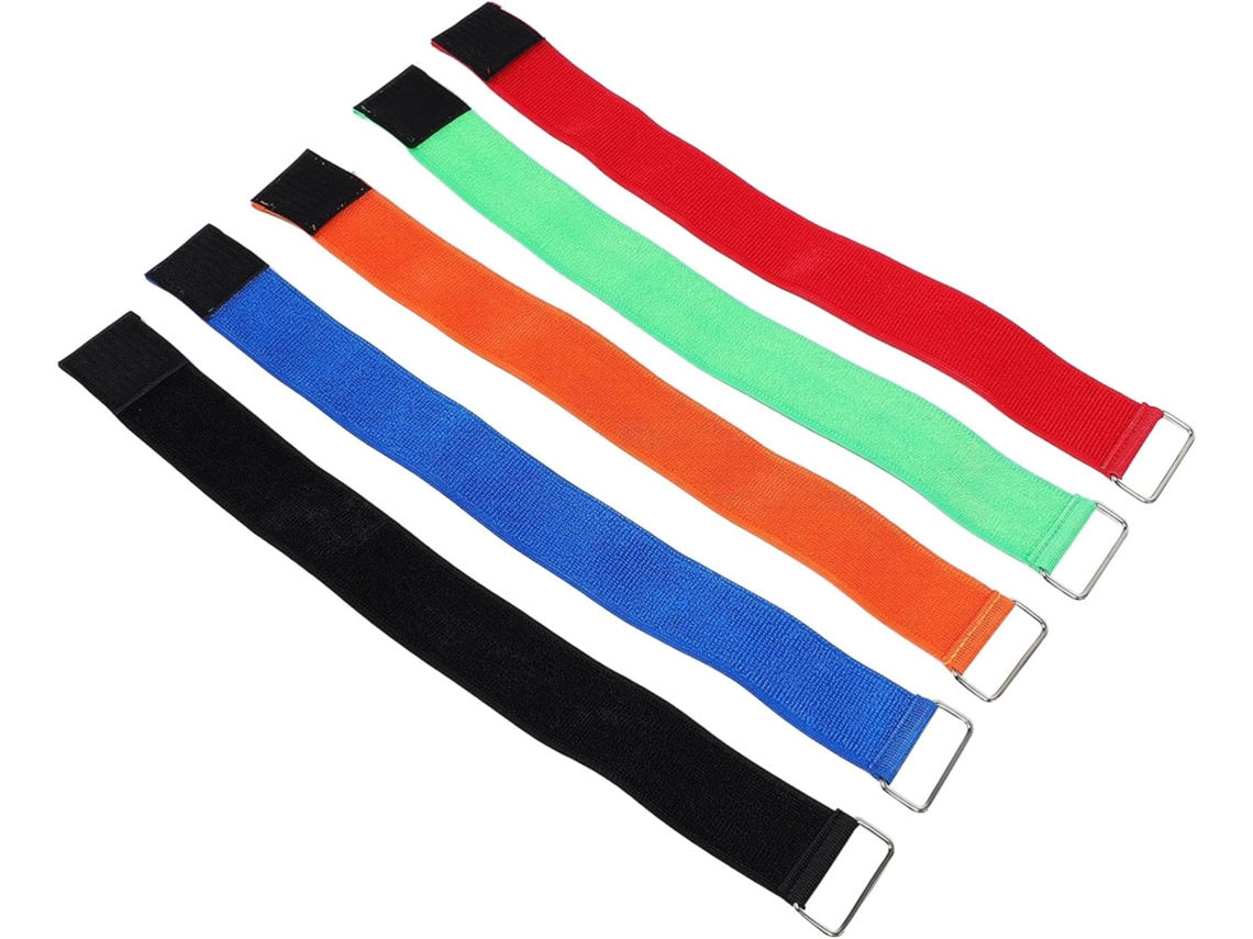 Conjunto De 5 Faixas Elásticas Coloridas Para Corrida, Ideais Adultos, Perfeitas Jogos Revezamento Ao Ar Livre