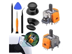 Para Ps5 Game Controller Hall Joystick E Conjunto De Tampas De Joystick Acessórios De Reparo Hengjian