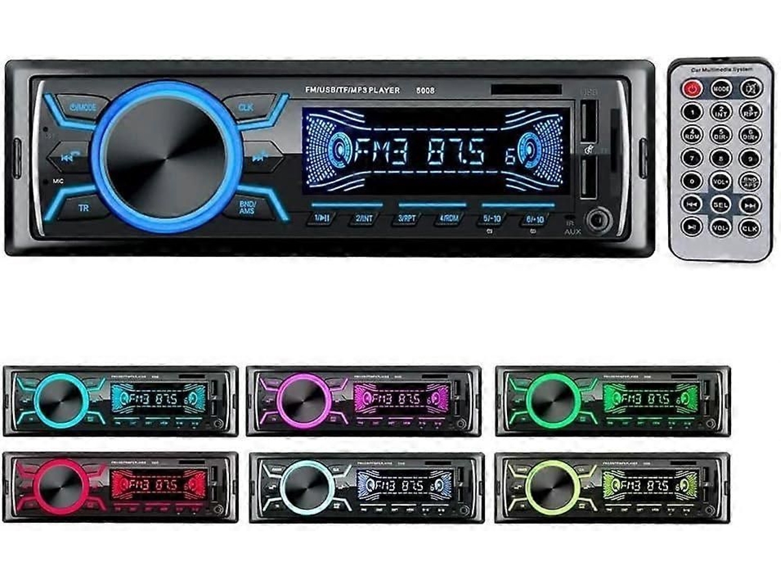 Rádio de carro Bluetooth 1din, 4x60W, USB, SD, AUX, MP3, GOKOCO