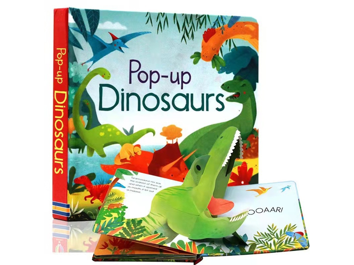 Livro Interativo Sobre Dinossauros Para Crianças Up Dinosaurs Book