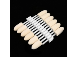 12 Peças Cabeça De Polimento De Lã Em Forma De Cone Roda De Verniz Mandril 3mm (10mm)