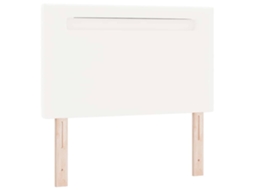 Cabeceira de LED branca de 100 cm em couro sintético MAISON EXCLUSIVE
