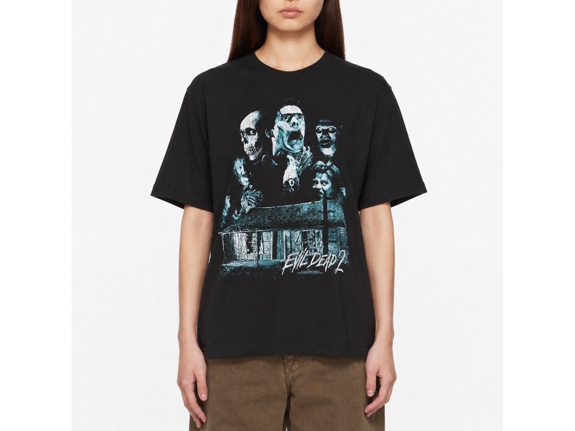 Rockinstone Evil Dead Collage Black Adult T-shirt Size:xxxl