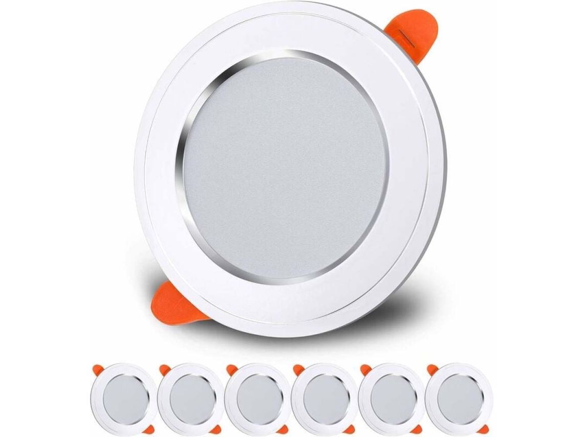 Downlight Led, 7w, Branco Frio, 6 Unidades