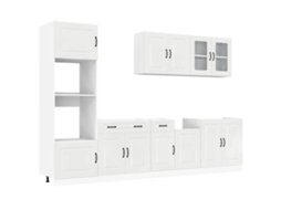 Conjunto de 7 Armários de Cozinha Kalmar Branco Brilhante MAISON EXCLUSIVE