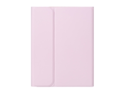 Capa Com Teclado Bluetooth Em Couro Compatível Com Ipad Pro 13" 2024, Cor Rosa