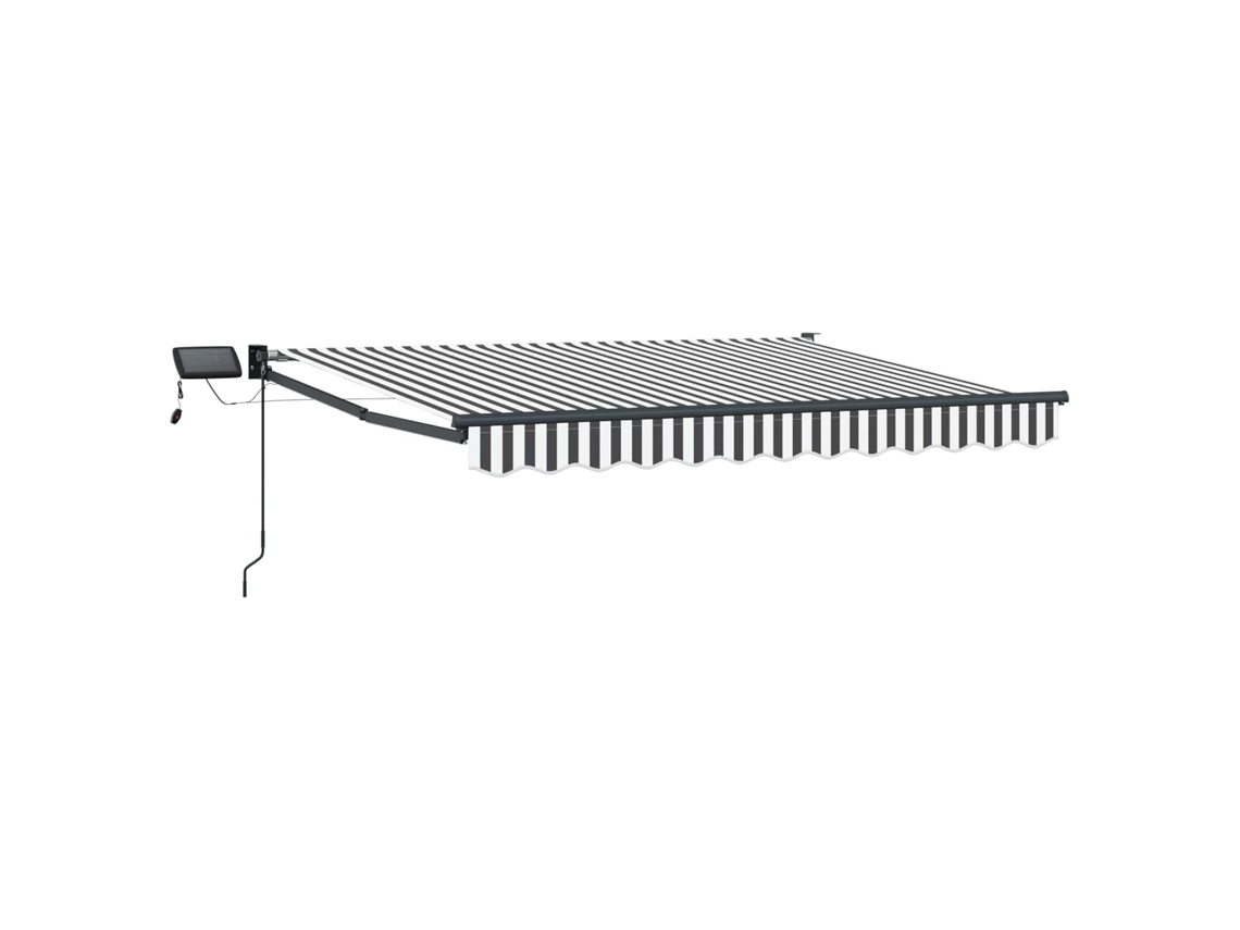 Conjunto 1 Sombra De Sol Externa Vidaxl Antracite Poliéster (3,5 X 2,5 M)