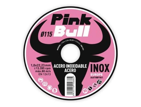Discos corte inoxidable 115x1x22,23 lata 10 uds