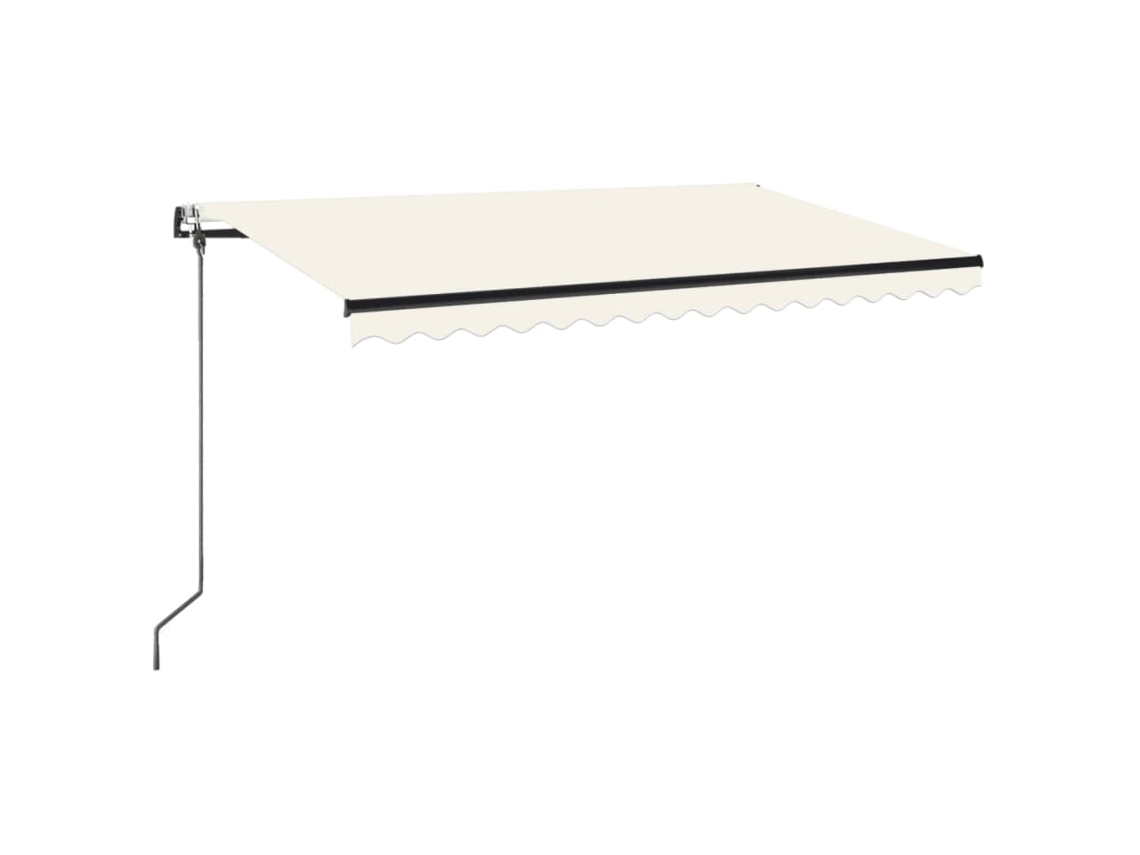 Retractable Awning, Retractable Awnings Vidaxl Creme Alumínio (450 X 350 Cm)
