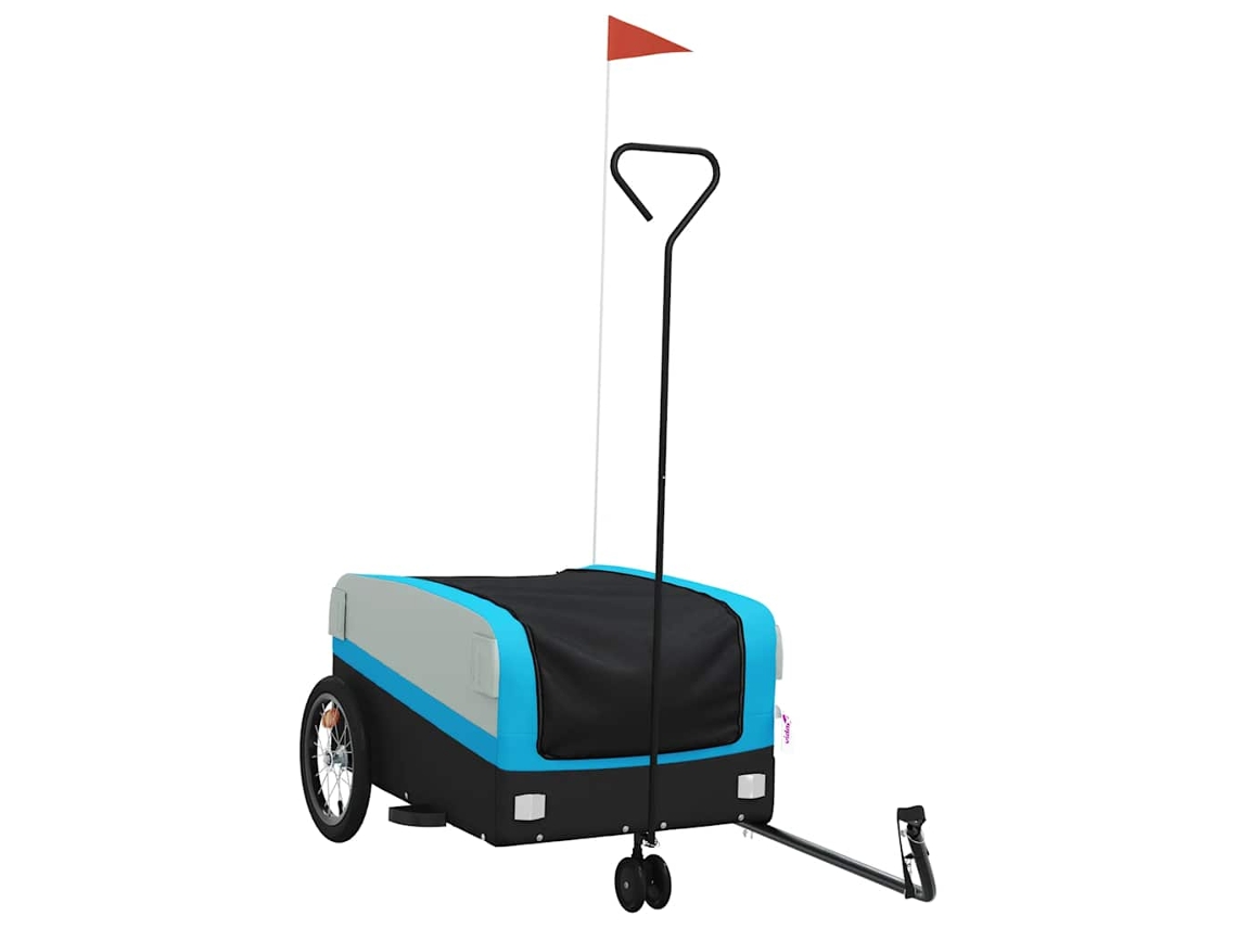 Bike Trailer, Bike Trailers Vidaxl Azul Ferro (138 X 69 X 58 Cm)