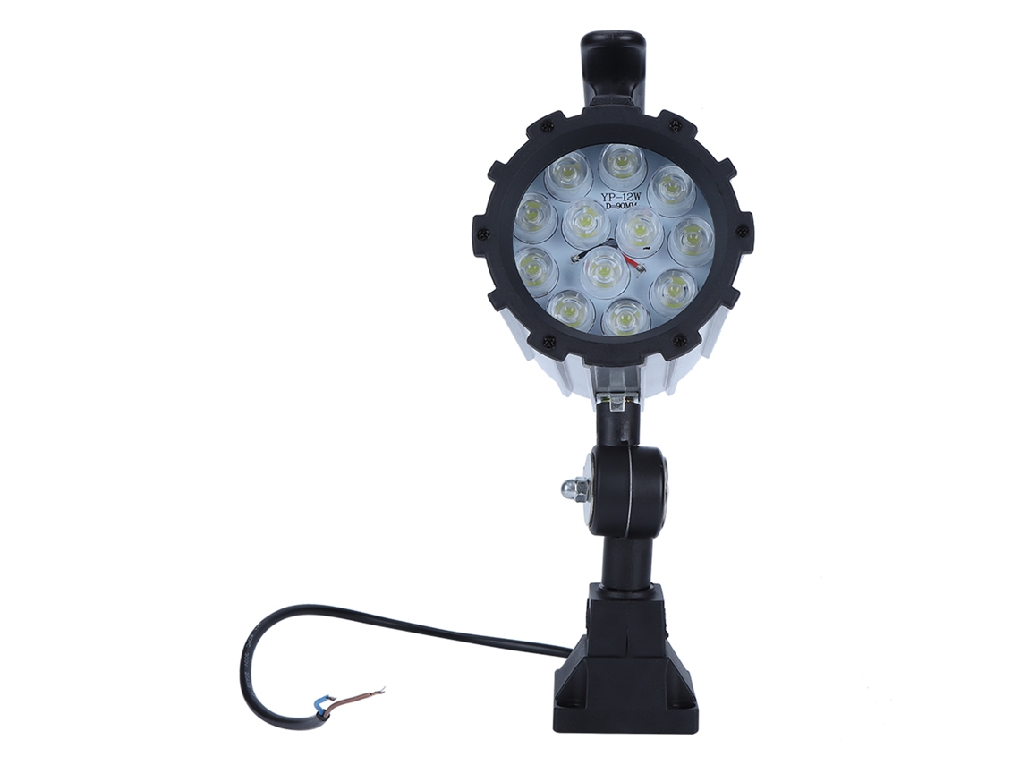 Luz de trabalho LED 12W 24V à prova d'água CNC máquina ferramenta com braço curto alumínio plástico S/MARCA