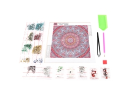 Pintura com Diamantes Faça Você Mesmo (Diamantes Especiais, Desenho de Flor Mandala)