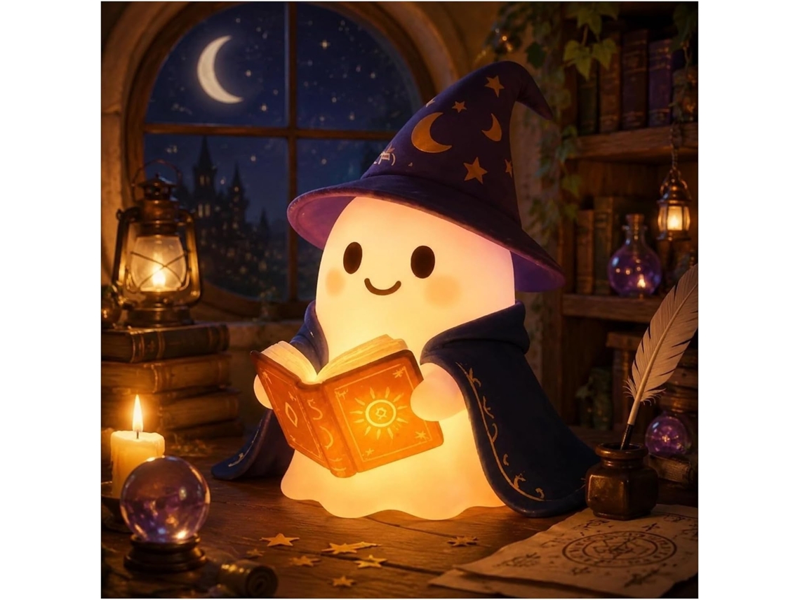 Luminária De Leitura Fantasma 3d Em Led, Luminária De Mesa Assustadora E Fantástica Para Amantes Livros, Decoração Para