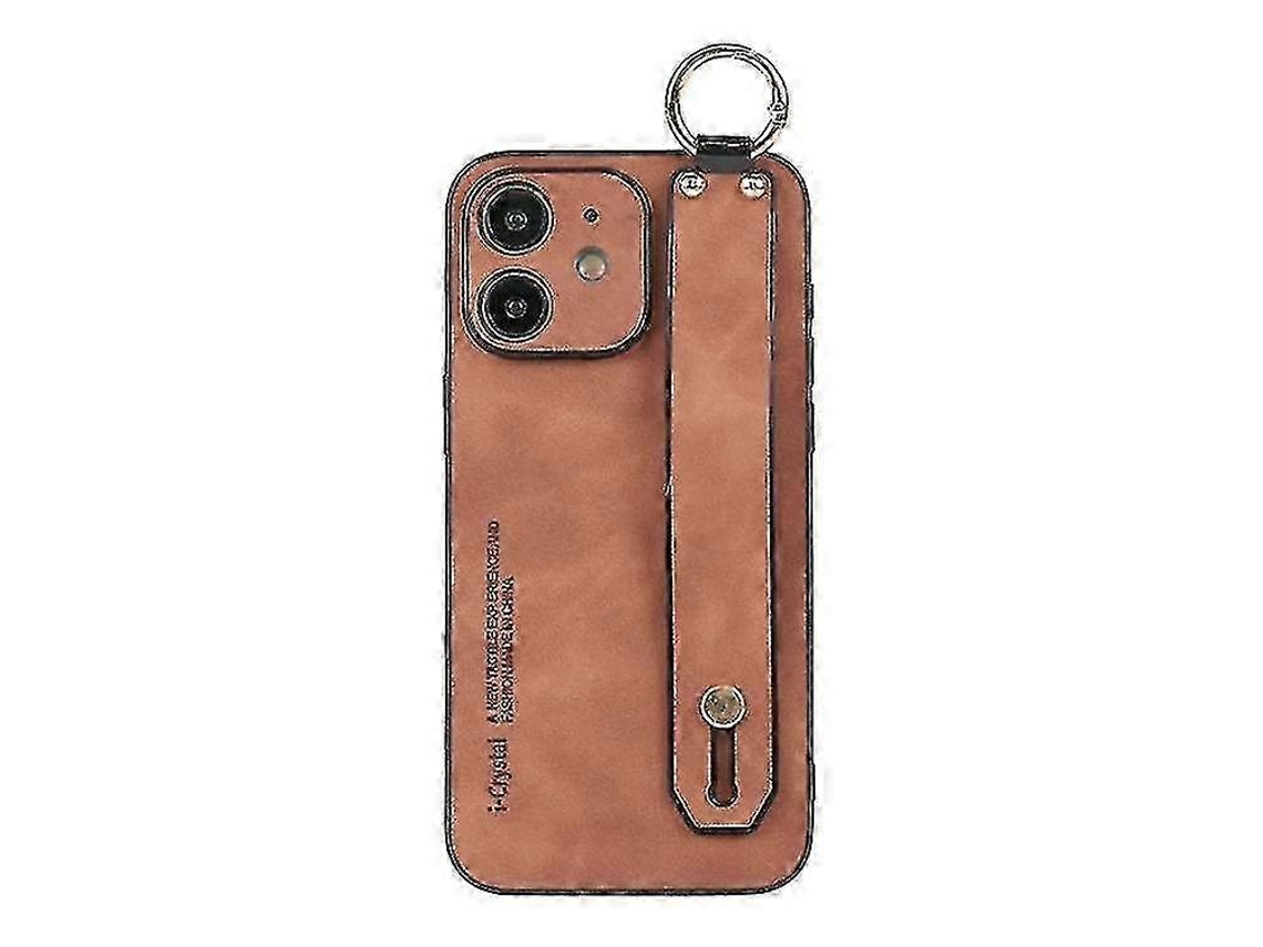 Capa De Celular Com Pulseira De Pele De Cordeiro Para Iphone 12