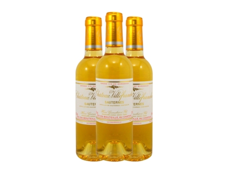 Vinho branco HENRI GUINALBERT Château Villefranche Sauternes Meia Garrafa (0.37 L - 3 Unidades)