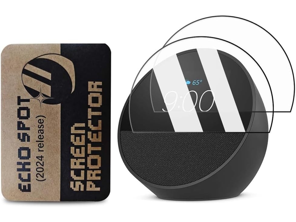 2 Protetores De Tela Para Echo Spot 2024 Resistente E Portátil