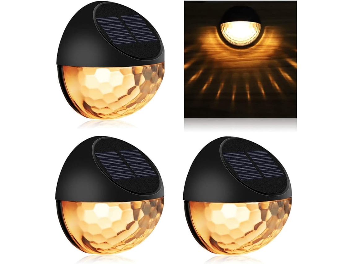 Luz Solar Decorativa Para Jardim, À Prova De Água Sem Fio Exterior, Branco Quente (4 Unidades)