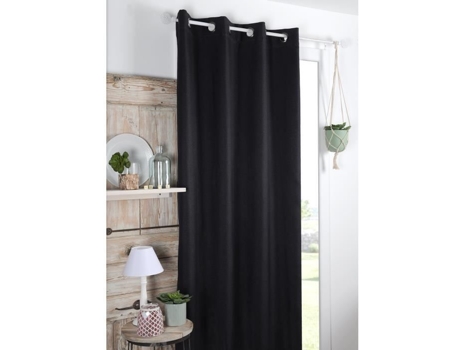 Cortina Blackout Lisa Preta 140 X 260 Cm LOVELY CASA