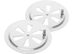2 Grelhas De Ventilação Redondas De Aço Inoxidável, 12,7 Cm, Para
