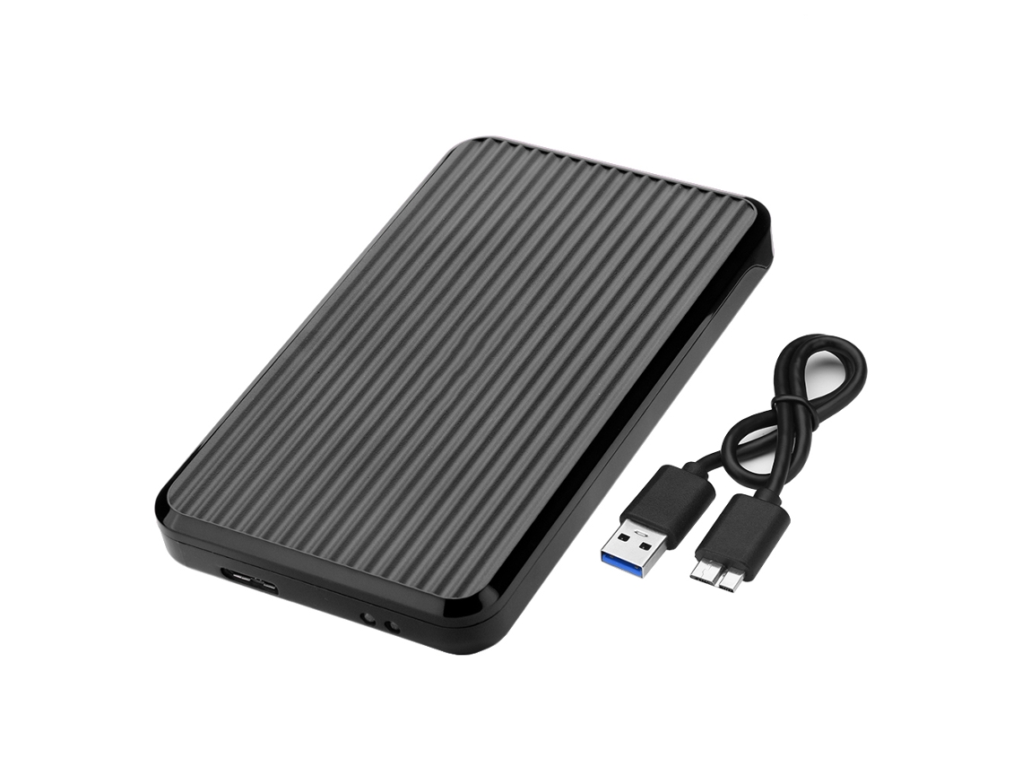 2026zentro-enclosure Para Hd/ssd Sata 2.5 Polegadas Usb 3.0 Sem Ferramentas Preto Oimaster