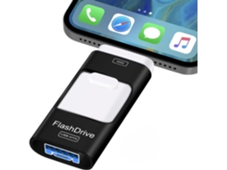 Pen Usb 3.0 de 16 Gb para Android e Iphone HENTEN HOME (preto)