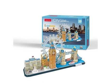 Puzzle 3d Cidade Londres - 107 Pcs