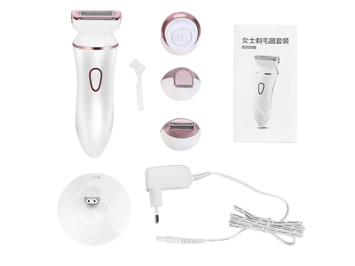 2026 kit de Ferramentas de Beleza 5 em 1 para Mulher: Depiladora Elétrica, Barbear, Limpeza Facial e Corte Preciso