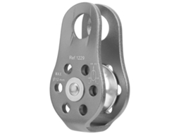 2026 polea Fija Lateral Pequeña de Aluminio 20kn para Escalada Al Aire Libre Y Trabajos Aéreos Gris