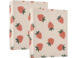 Massa Argolas 3, 8cm 1, 5 Polegadas Com Sacos, Cor Vermelho Morango, Pacote Com 1 2 Unidades Sortidas, 200 Folhas