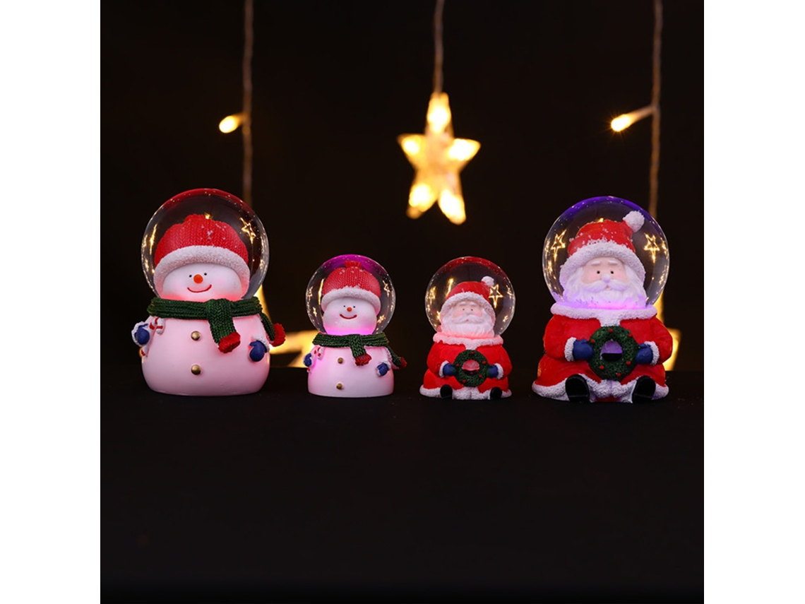 Bola De Cristal De Natal (com Luz, Bateria Integrada) Eoocoo