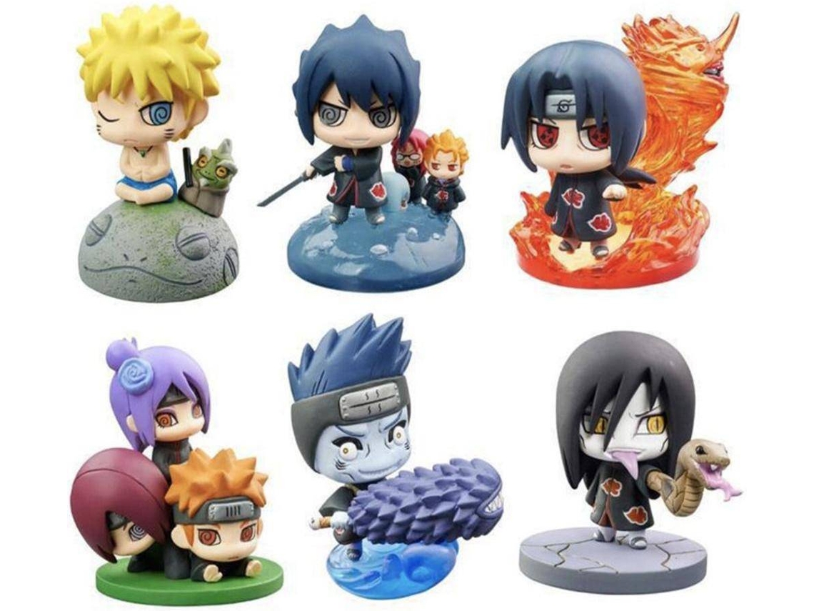 Conjunto de Figuras OEM Twisted Egg Naruto (6 unidades - 5 cm)