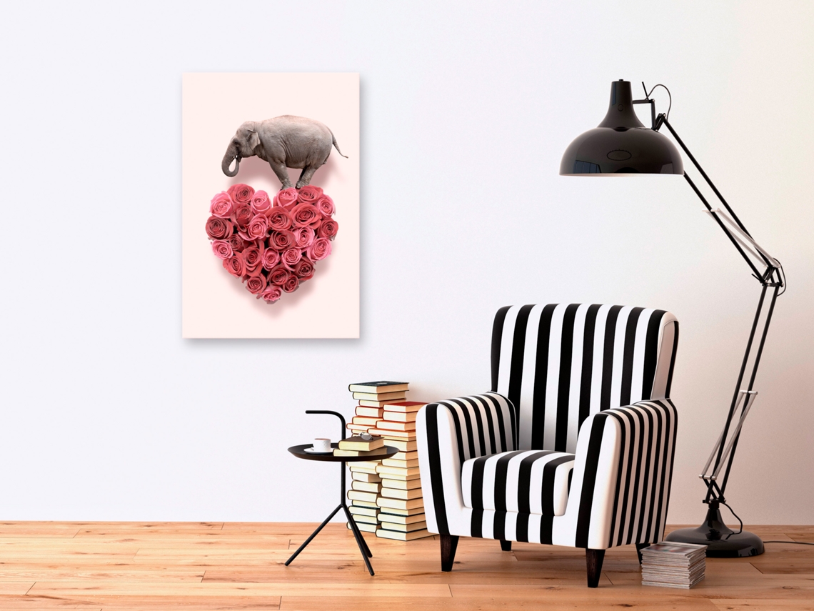 Quadro ARTGEIST Enamored Elephant (1 Part) Vertical (40x60)