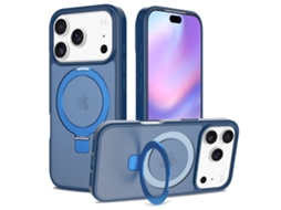 Capa Para Iphone 17 Pro Com Suporte, Proteção Contra Quedas, Azul Royal