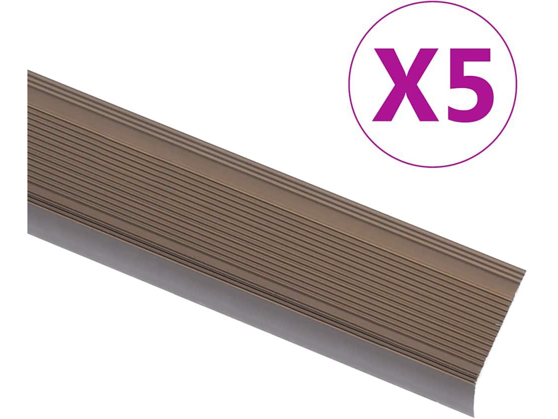 Perfil para Escada VIDAXL L (Castanho - Alumínio - 90 cm)