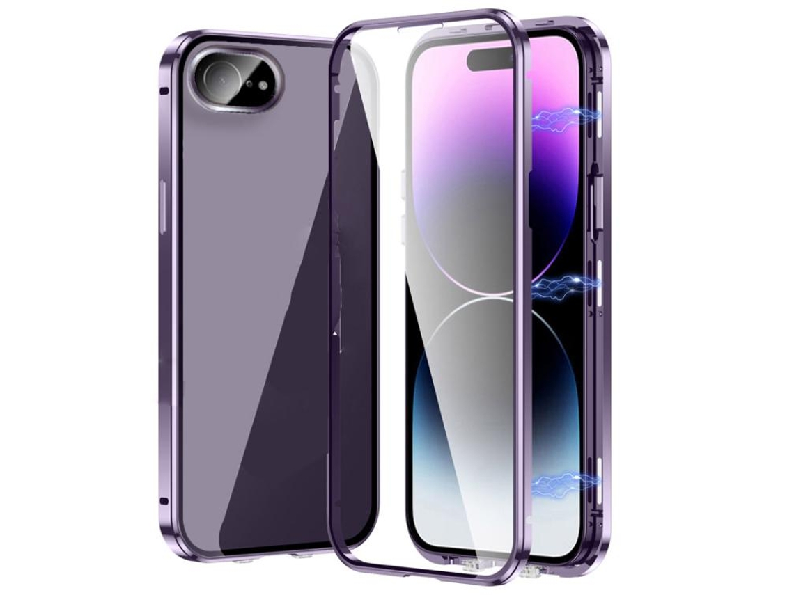 Capa De Vidro Temperado Hd Para Iphone 16e - Fecho Magnético Duplo