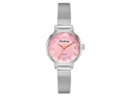 Relógio de Pulso Feminino de Ligação Simples Fashion de Quartzo (rosa)