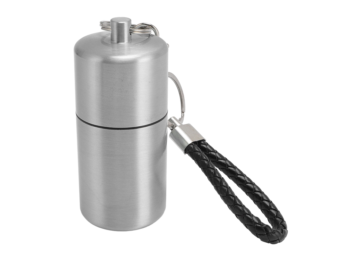 Botella De Armazenamento De Metal De Alumínio Resistente À Água Para Camping E Viagens Ao Ar Livre Prata