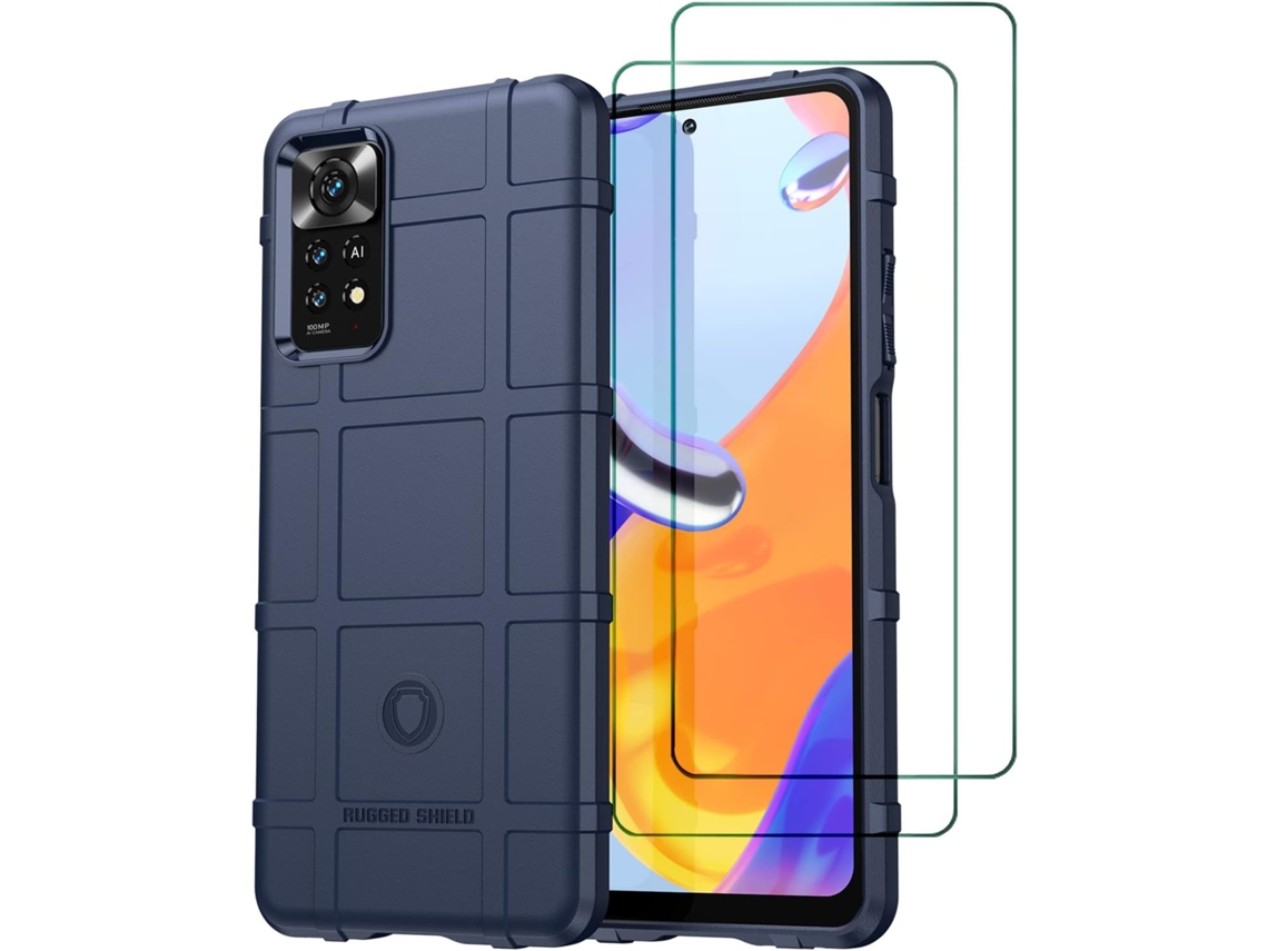 Capa Fibra Antiderrapante Proteção Para Xiaomi Xiaomi Poco M4 Pro 4g Hongwe. Carbono Anti-choque