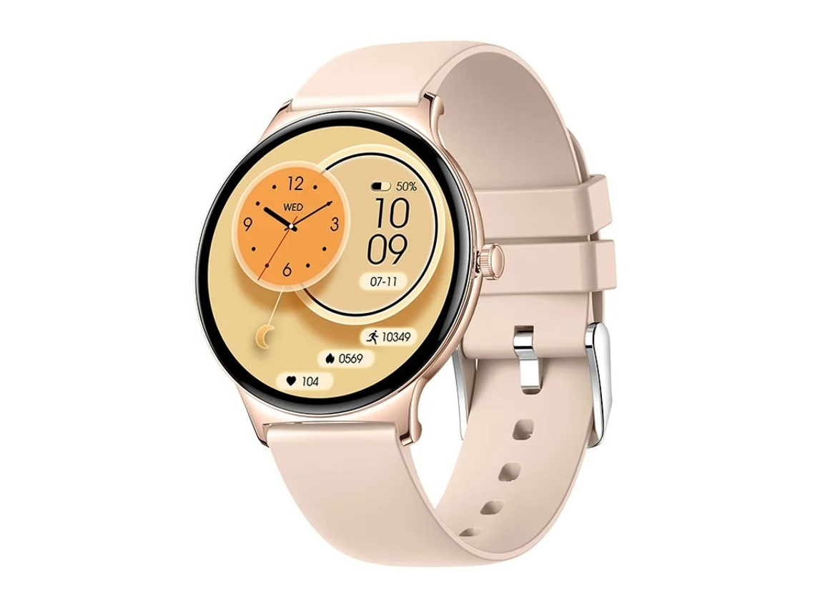 Smartwatch ultrafino para mulheres, ideal para esportes ao ar livre, design moderno, notificações inteligentes e monitoramento de saúde, rosa. Bestvite