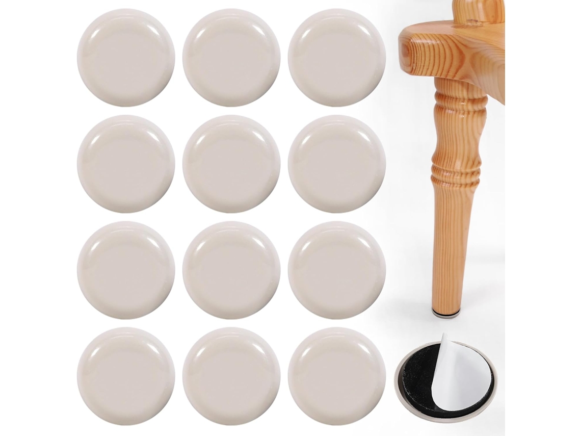 Deslizadores autoadesivos para proteção de pisos de móveis, eletrodomésticos e pequenos acessórios de cozinha.