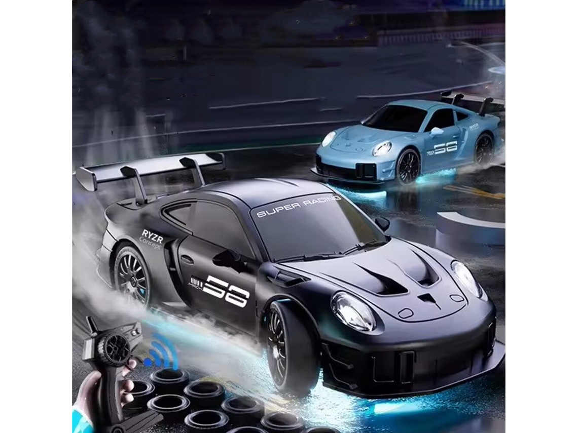 Carro Rc Drift 4wd 2502a Rtr 1/20 2.4g Duas Baterias Mini Luz Led Alta Velocidade On road Presente Meninos MDUG