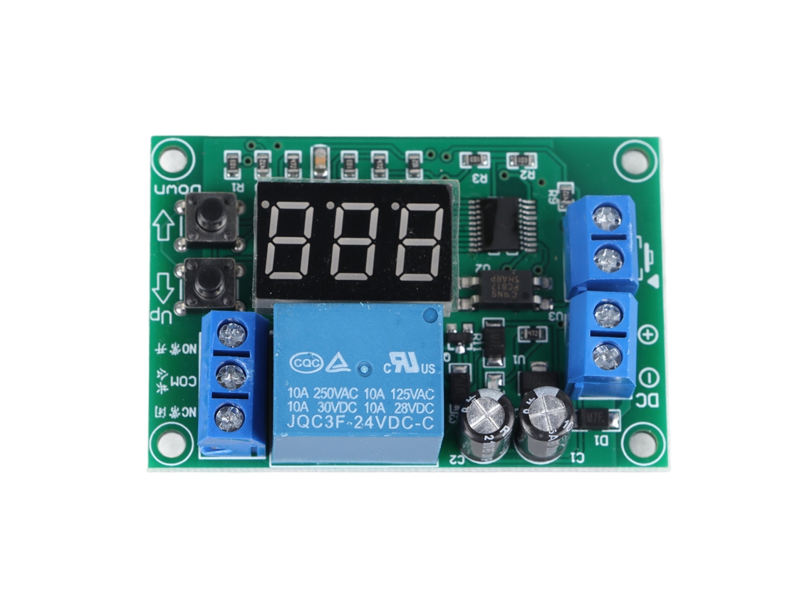 Módulo De Relé De Tempo De Exibição Digital De 3 Dígitos (12v) Com Exibição Dinâmica Programável
