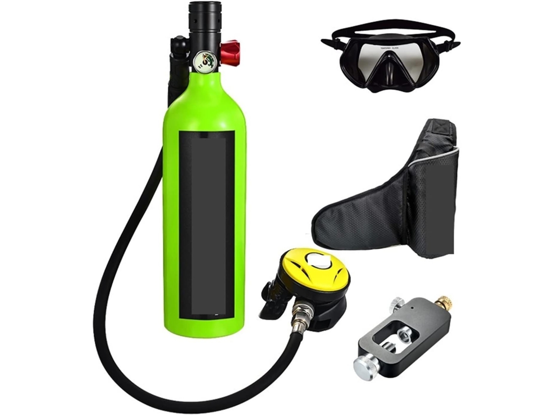 Mini Cilindro de Mergulho SFUSHOS com Respirador, Estilo Lazer ao Ar Livre