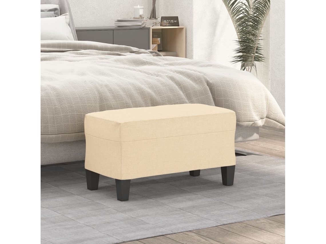Bench, Benches Vidaxl Creme Tecido (70 X 35 X 41 Cm)
