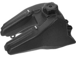 Tanque de combustível pequeno para quadriciclos e motocicletas, compatível com motores de 50cc, material