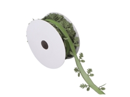 2026 cinta de Presente em Forma de Folha Verde 1,6 Polegadas Diy Decoração de Casamento Decorativa Solidária