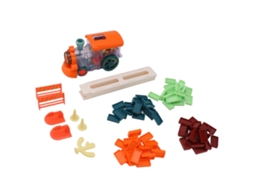 Brinquedo Trem Elétrico Blocos Coloridos Melhora Coordenação Automático